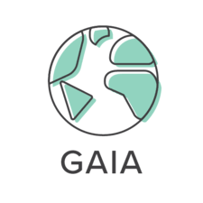 GAIA logo showing a globe about the company name.