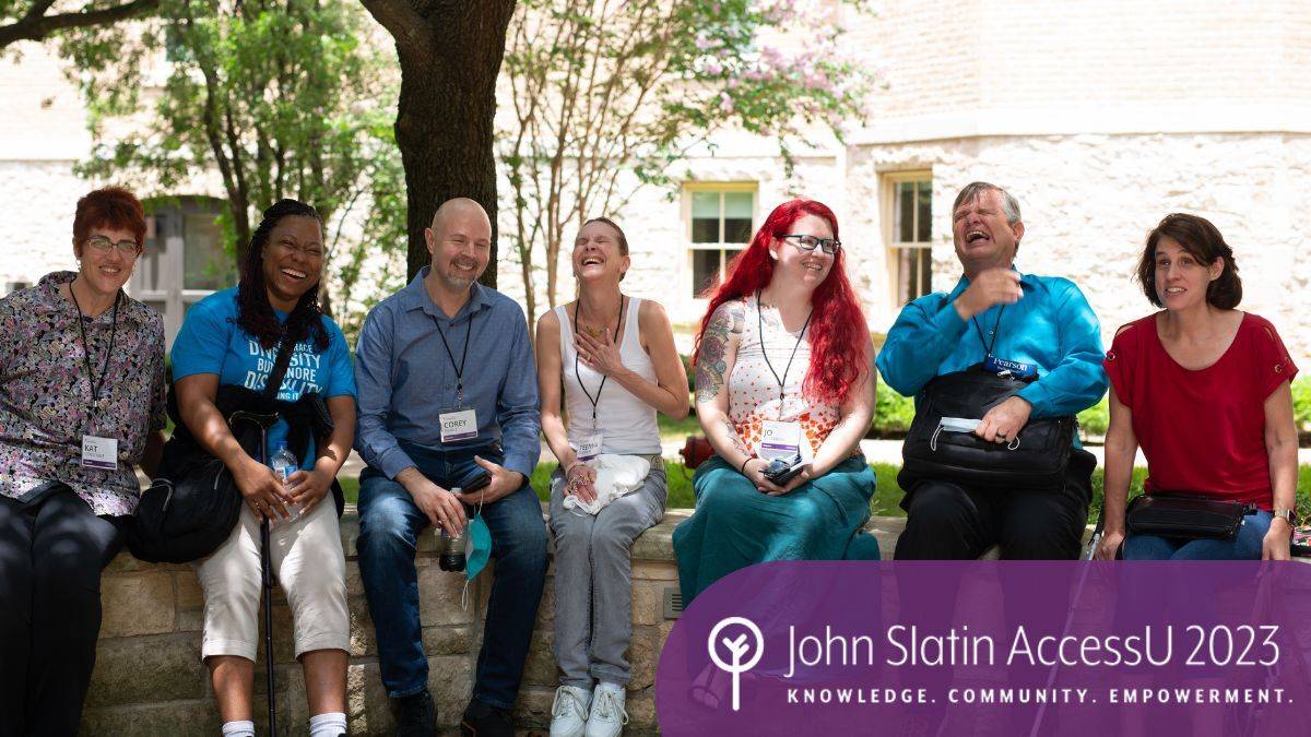 John Slatin AccessU 2023. Knowledge. Community. Empowerment.